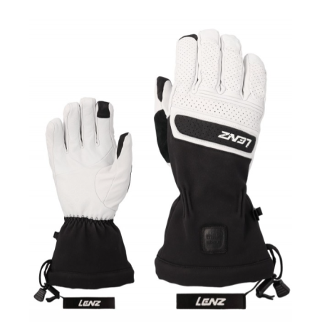 RĘKAWICE LENZ THINK ABOUT W White/Black