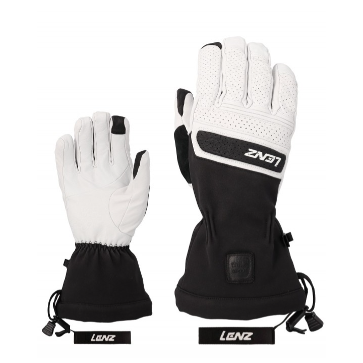 RĘKAWICE LENZ THINK ABOUT W White/Black