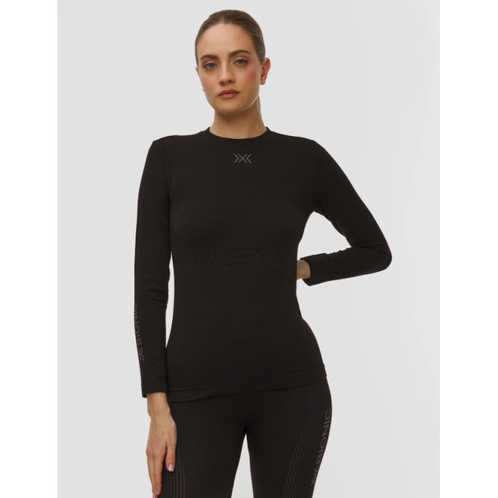 Koszulka damska X-Bionic Mightywool Shirt LS czarny