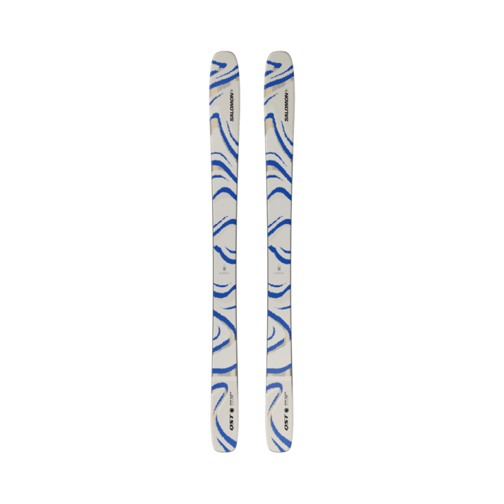NARTY SALOMON QST 106 (FLAT) Almond Milk/Race Blue 2027