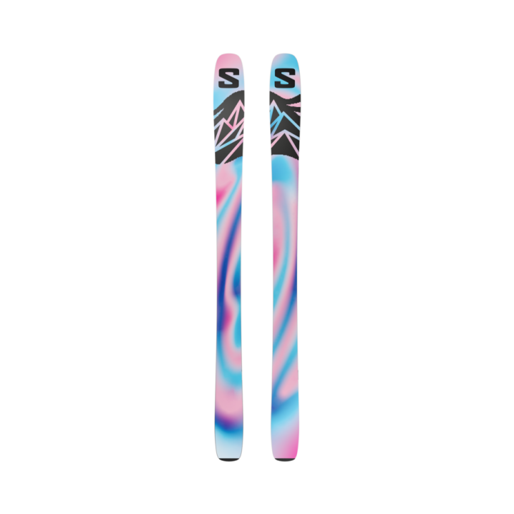 NARTY SALOMON QST 106 (FLAT) Almond Milk/Race Blue 2027