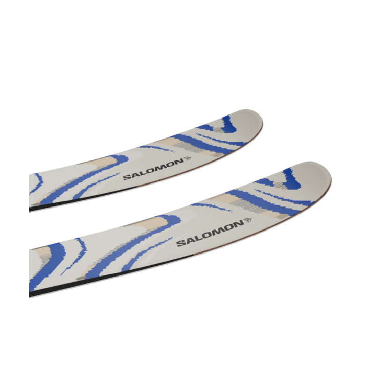 NARTY SALOMON QST 106 (FLAT) Almond Milk/Race Blue 2027
