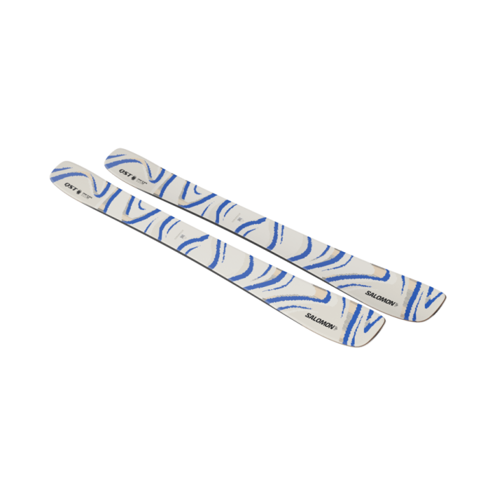 NARTY SALOMON QST 106 (FLAT) Almond Milk/Race Blue 2027