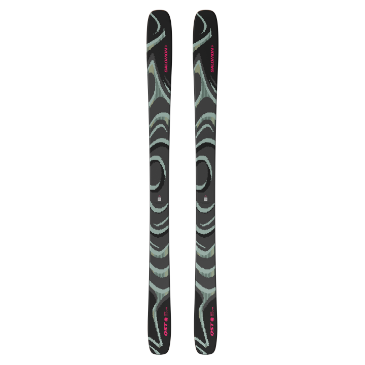NARTY SALOMON QST 100 (FLAT) Black/Iceberg Green 2027