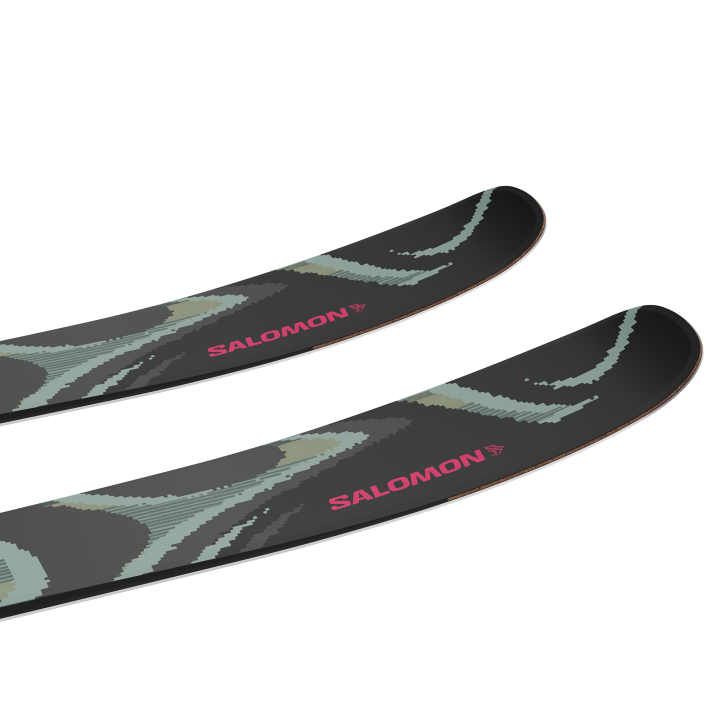 NARTY SALOMON QST 100 (FLAT) Black/Iceberg Green 2027