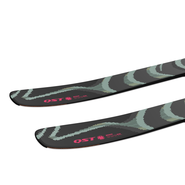 NARTY SALOMON QST 100 (FLAT) Black/Iceberg Green 2027