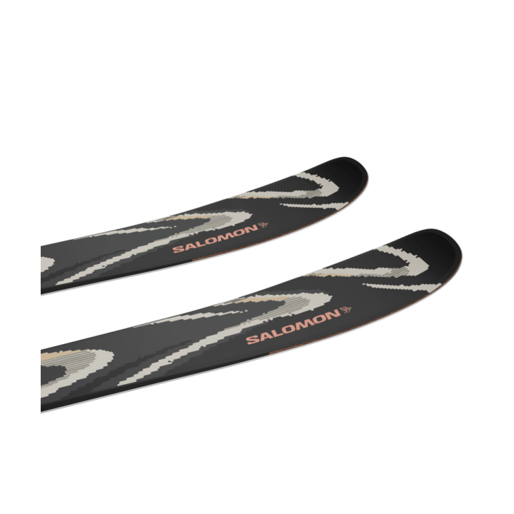 NARTY SALOMON QST 94 (FLAT) Black/Almond Milk 2027