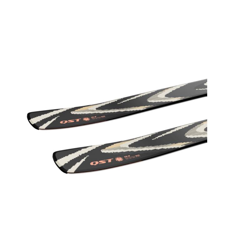 NARTY SALOMON QST 94 (FLAT) Black/Almond Milk 2027