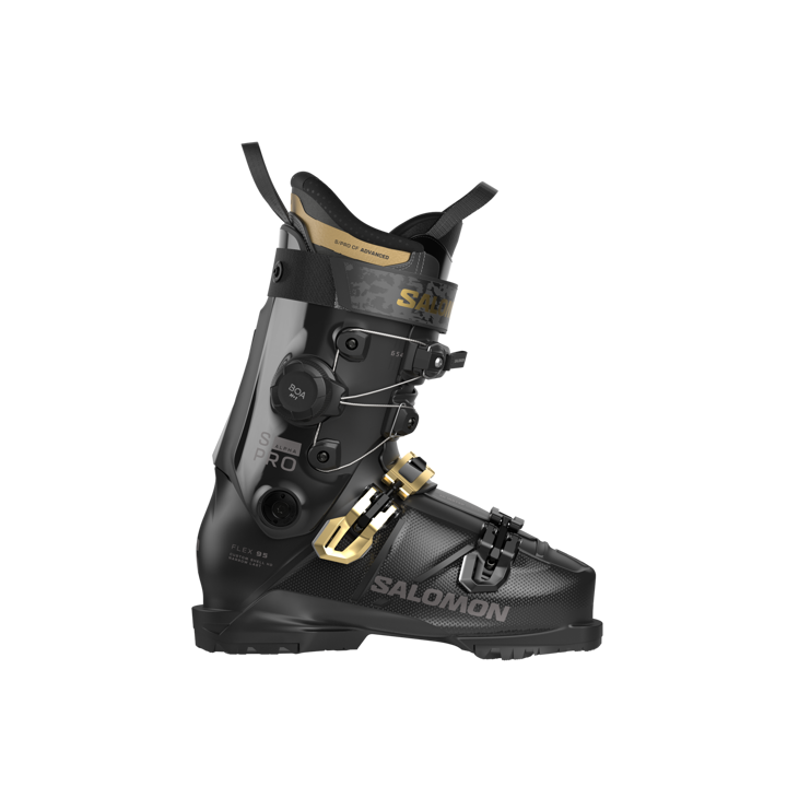 BUTY NARCIARSKIE SALOMON S/PRO ALPHA C BOA 95 W Black/Gold Met. 2027