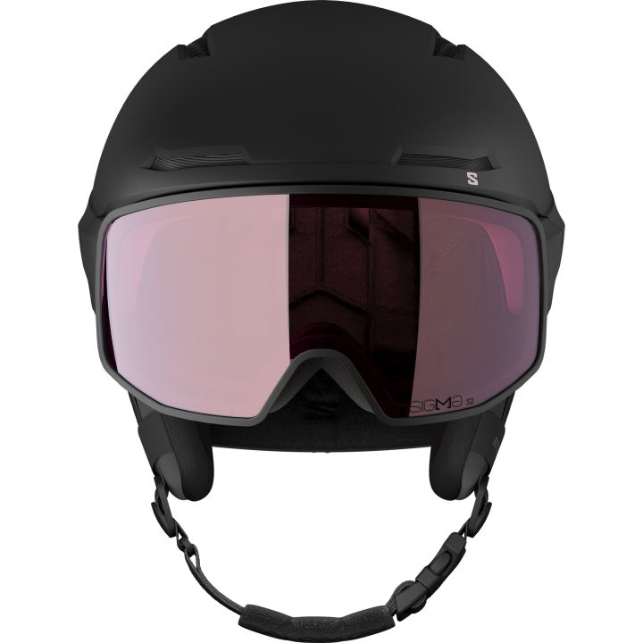 KASK NARCIARSKI SALOMON DRIVER PRO SIGMA Black/Dawn Pink 2027