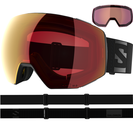 GOGLE NARCIARSKIE SALOMON RADIUM PRIME SIGMAPHOTO +1LENS Black/Red 2027