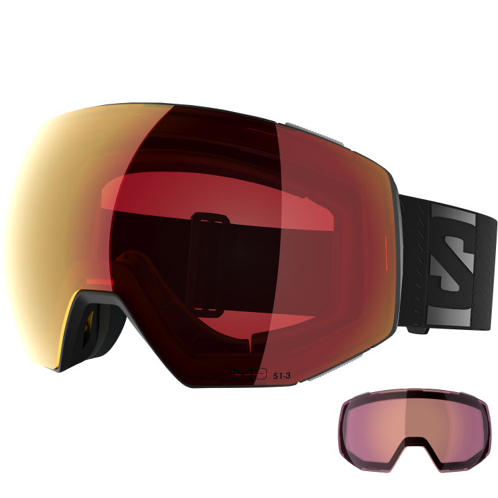 GOGLE NARCIARSKIE SALOMON RADIUM PRIME SIGMAPHOTO +1LENS Black/Red 2027