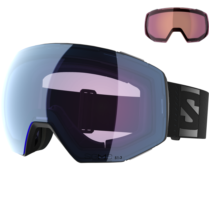 GOGLE NARCIARSKIE SALOMON RADIUM PRIME SIGMAPHOTO +1LENS Black/Blue 2027