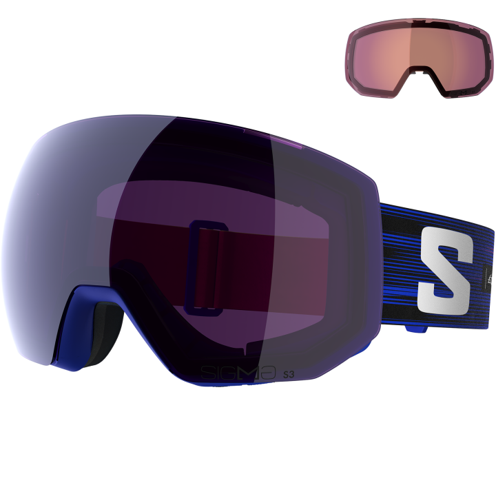 GOGLE NARCIARSKIE SALOMON RADIUM PRO SIGMA +1 LENS Black/Blue 2027
