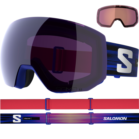 GOGLE NARCIARSKIE SALOMON RADIUM PRO SIGMA +1 LENS Black/Blue 2027