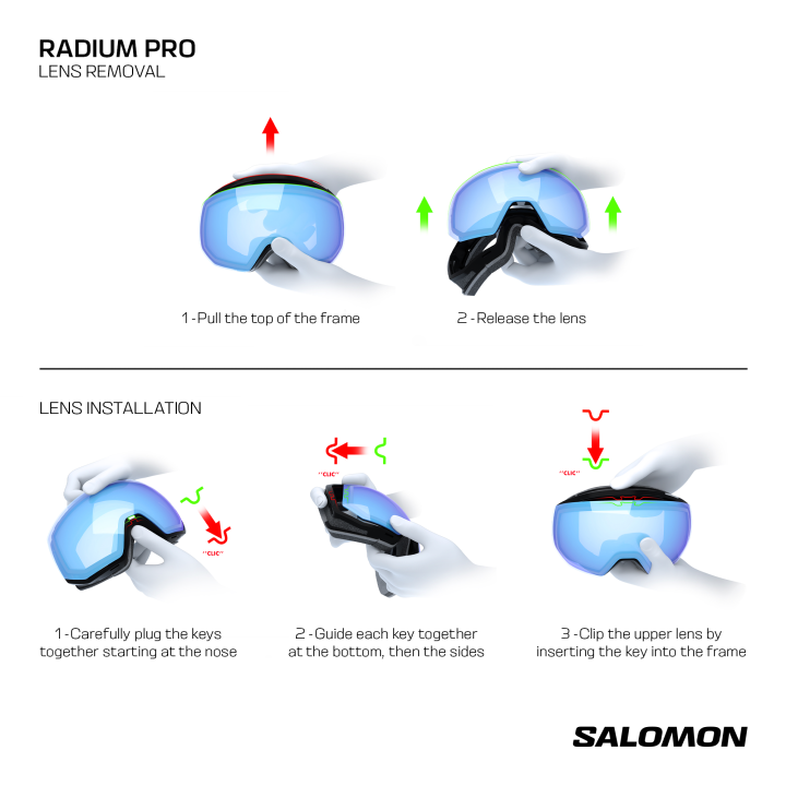GOGLE NARCIARSKIE SALOMON RADIUM PRO SIGMA +1 LENS Black/Blue 2027