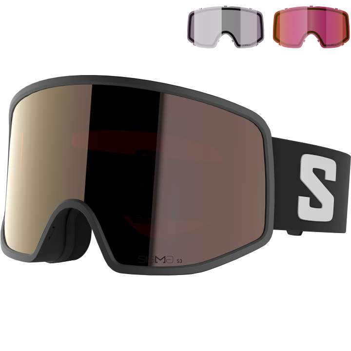 GOGLE NARCIARSKIE SALOMON SENTRY PRO PLUS Black 2027