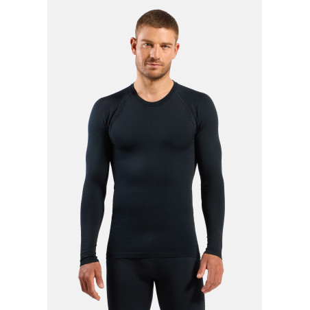 KOSZULKA MĘSKA ODLO PERFORMANCE WARM BL Black