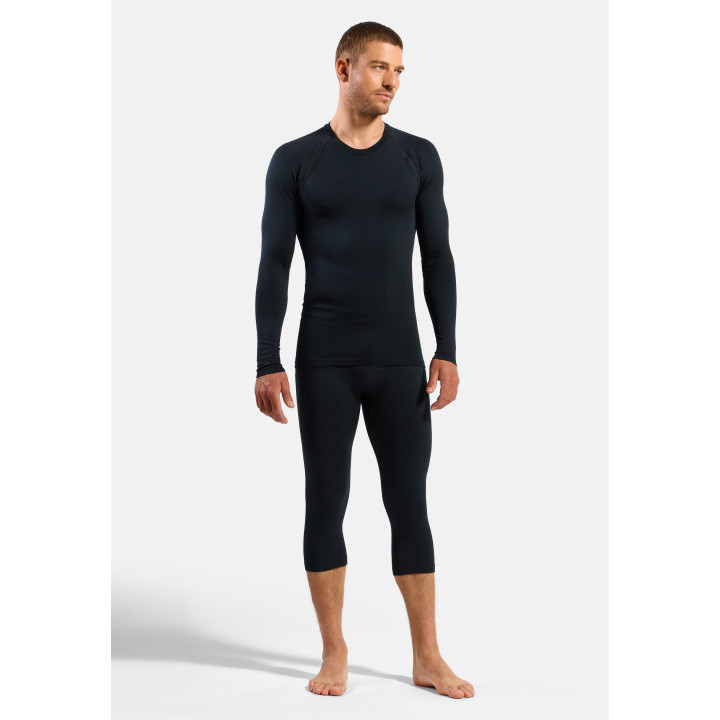 KOSZULKA MĘSKA ODLO PERFORMANCE WARM BL Black