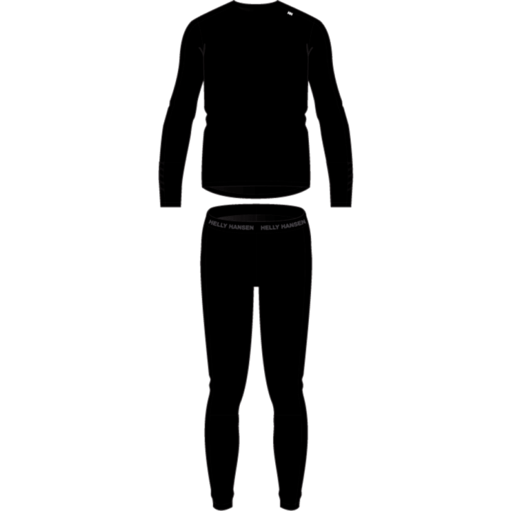 BIELIZNA TERMICZNA HELLY HANSEN JR LIFA MERINO MIDWEIGHT SET Black 2027