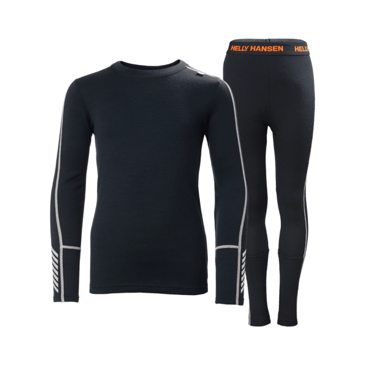 BIELIZNA TERMOAKTYWNA HELLY HANSEN JR LIFA MERINO MIDWEIGHT SET Navy 2027