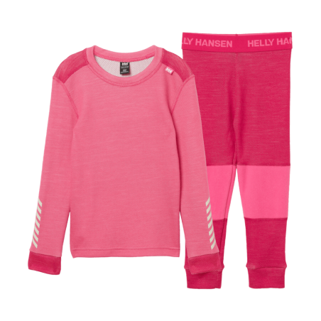 BIELIZNA TERMOAKTYWNA HELLY HANSEN KIDS LIFA MERINO SET Hot Pink 2027