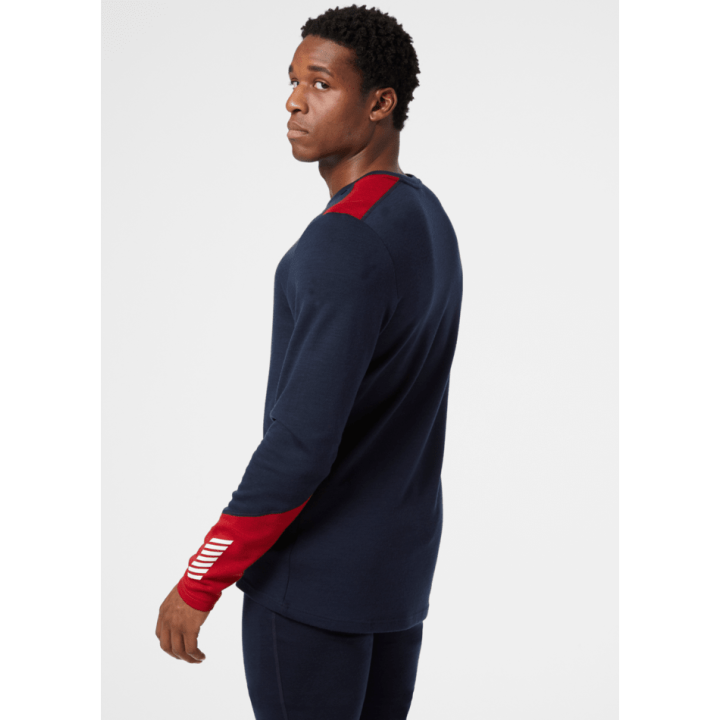 KOSZULKA TERMOAKTYWNA HELLY HANSEN LIFA MERINO MIDWEIGHT CREW Navy 2027