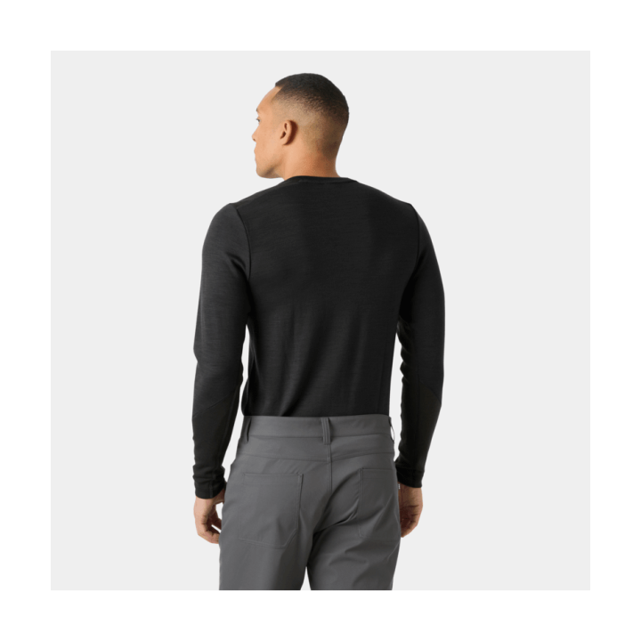 KOSZULKA TERMOAKTYWNA HELLY HANSEN LIFA MERINO MIDWEIGHT CREW Black 2027