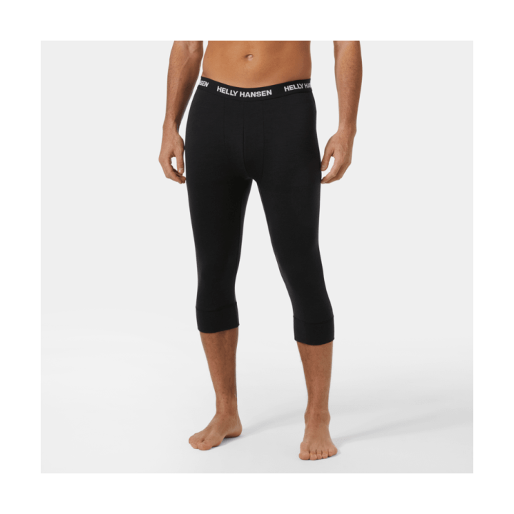 KALESONY TERMOAKTYWNE HELLY HANSEN LIFA MERINO MIDWEIGHT 3/4 Black 2027