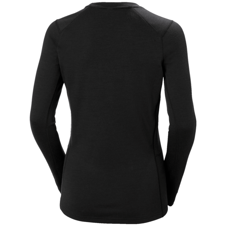 KOSZULKA TERMOAKTYWNA HELLY HANSEN W LIFA MERINO MIDWEIGHT CREW Black 2027