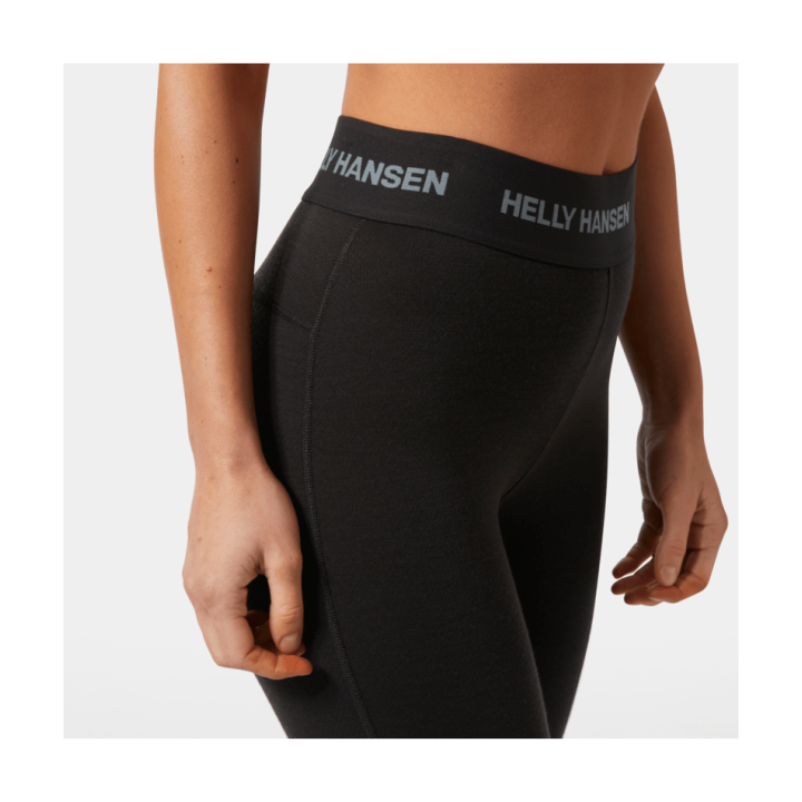 KALESONY TERMOAKTYWNE HELLY HANSEN W LIFA MERINO MIDWEIGHT 3/4 Black 2027