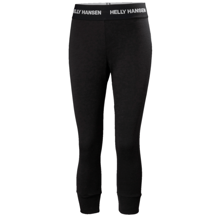 KALESONY TERMOAKTYWNE HELLY HANSEN W LIFA MERINO MIDWEIGHT 3/4 Black 2027