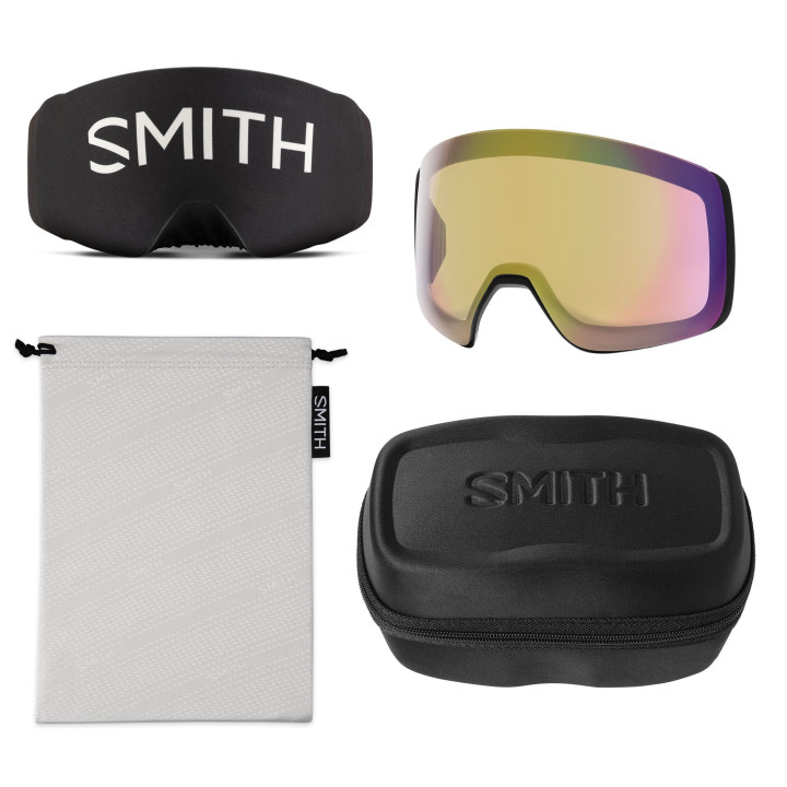 GOGLE SMITH 4D MAG XL Black CP Sun Red Mirror S3 2027
