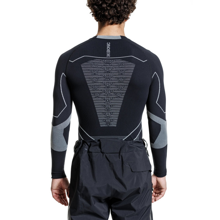 KOSZULKA TERMOAKTYWNA X-BIONIC ENERGY ACCUMULATOR LIGHT LS MEN Black/Light Grey