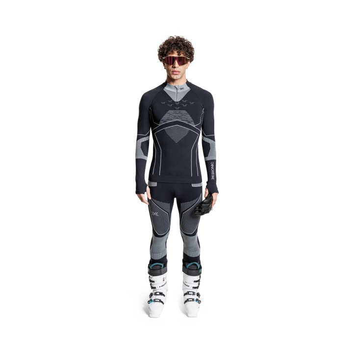 SPODNIE TERMOAKTYWNE X-BIONIC ENERGY ACCUMULATOR LIGHT LS 3/4 MEN Black/Light Grey