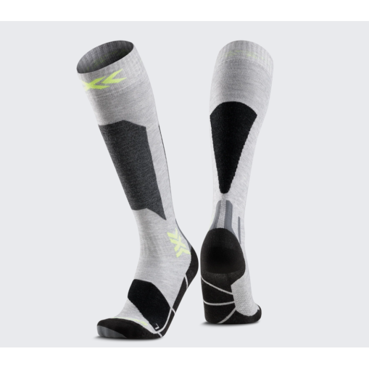 SKARPETY NARCIARSKIE X-SOCKS SKI DISCOVER OTC Rhino Grey/Canary