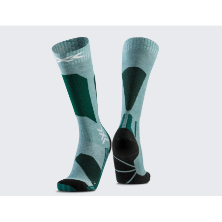 SKARPETY NARCIARSKIE X-SOCKS SKI DISCOVER OTC WMN Sage Green/English Lawn