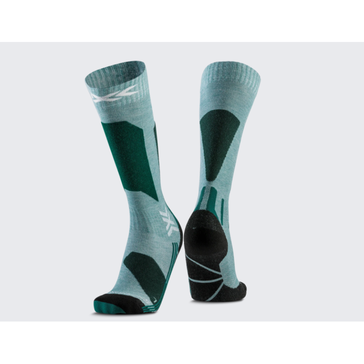 SKARPETY NARCIARSKIE X-SOCKS SKI DISCOVER OTC WMN Sage Green/English Lawn