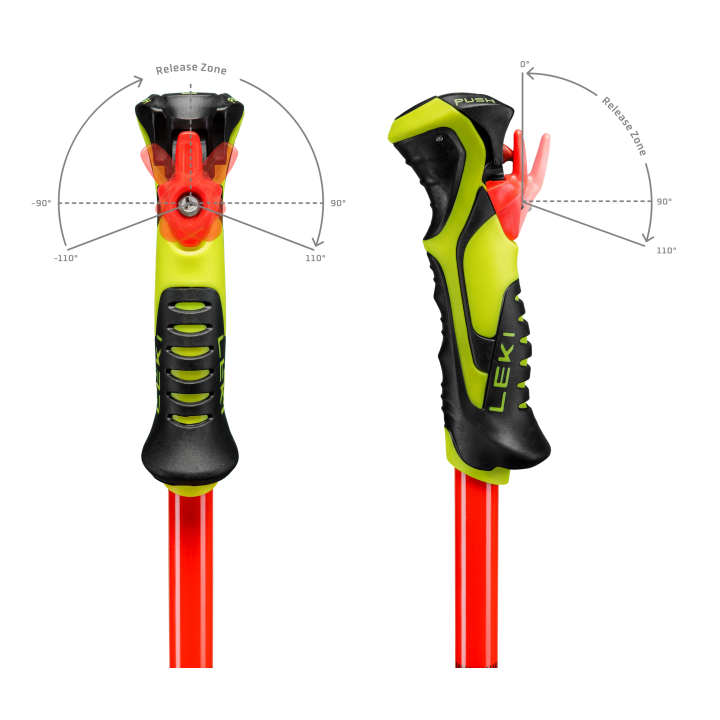 KIJE NARCIARSKIE LEKI WCR EVO LITE SL TR Red 2027