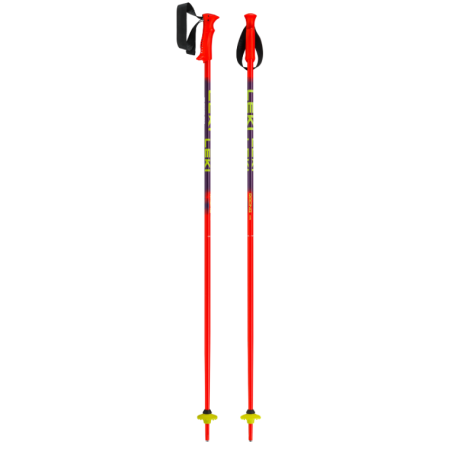 KIJE NARCIARSKIE LEKI RACING KIDS Red