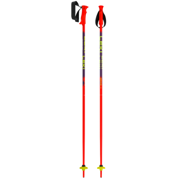 KIJE NARCIARSKIE LEKI RACING KIDS Red