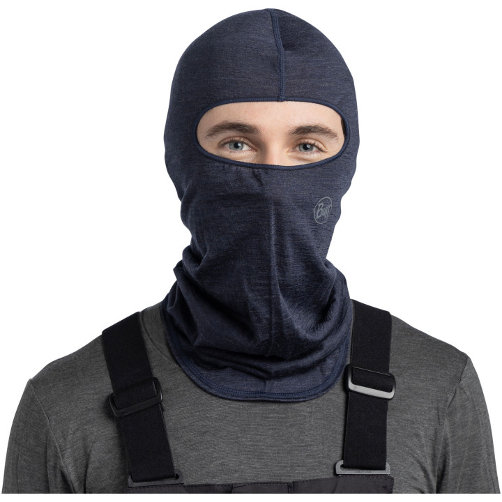 KOMINIARKA BUFF MERINO LIGHTWEIGHT BALACLAVA Solid Night Blue